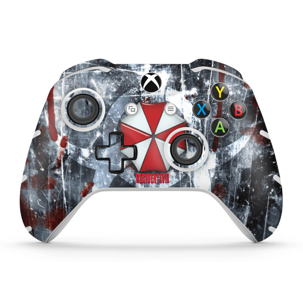 Skin Anti-Rage Xbox One Slim X Controle - Resident Evil