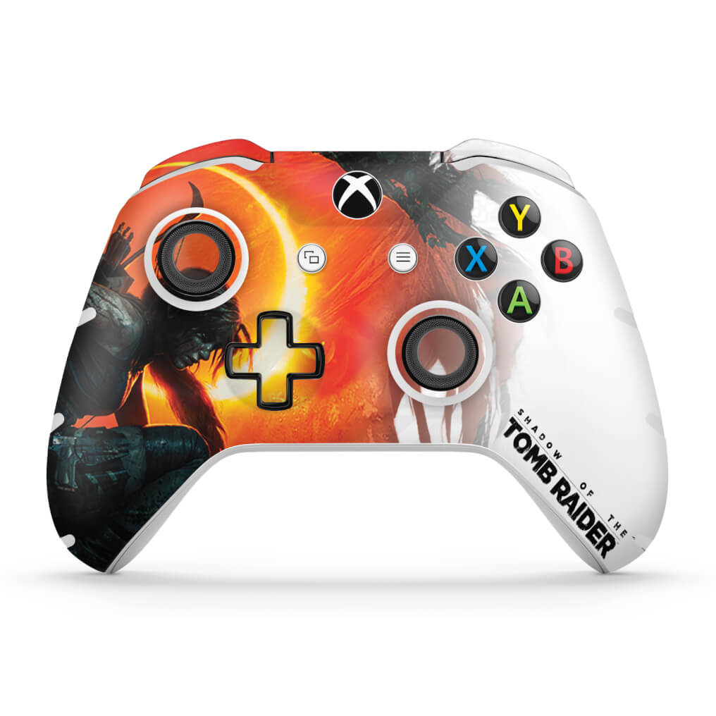Skin Anti-Rage Xbox One Slim X Controle - Shadow Of The Tomb Raider