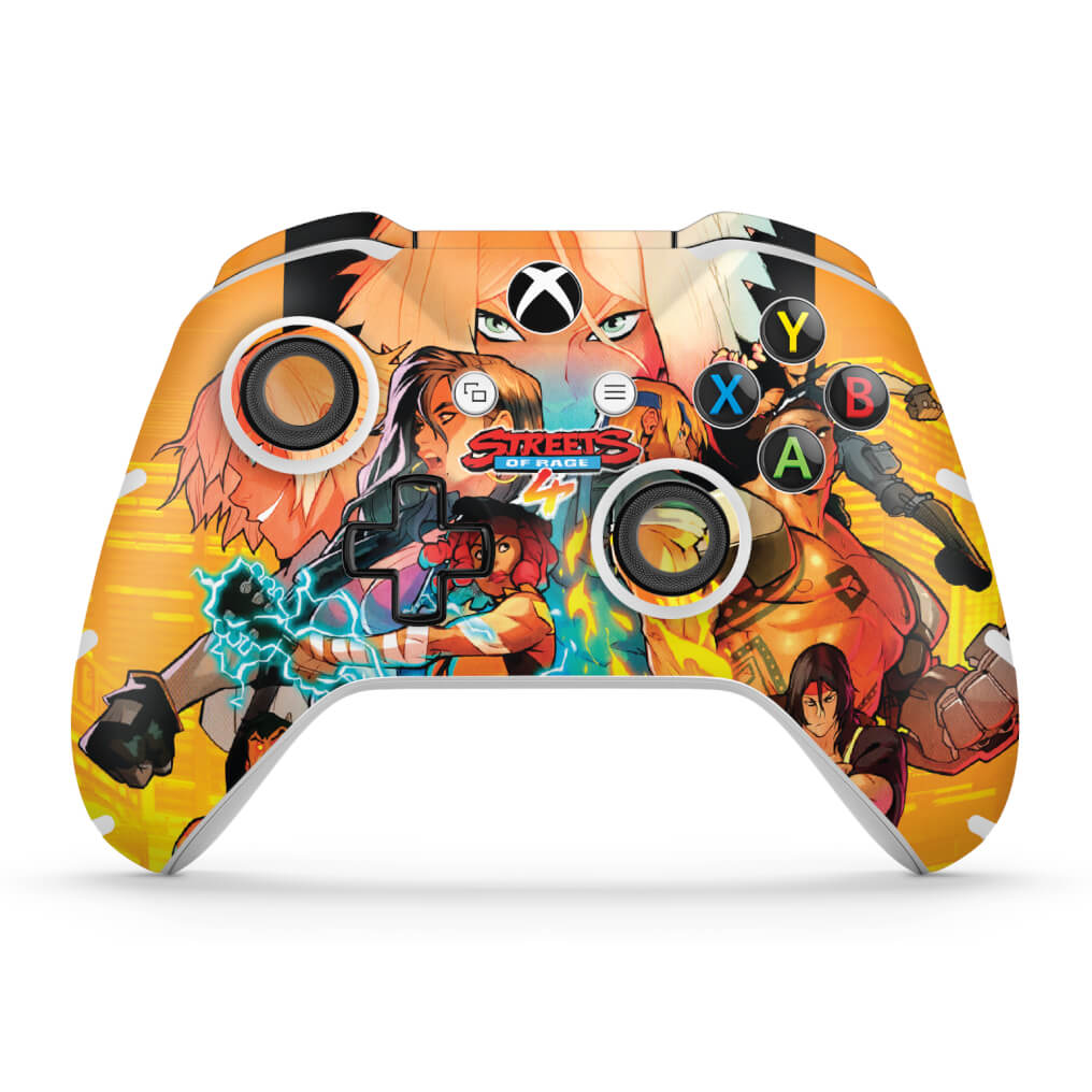 Skin Anti-Rage Xbox One Slim X Controle - Streets of Rage 4