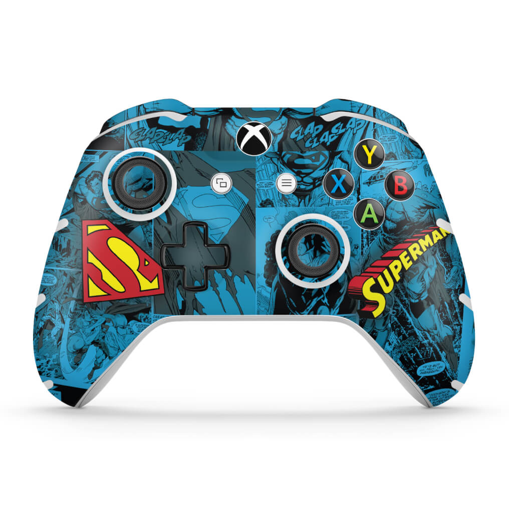 Skin Anti-Rage Xbox One Slim X Controle - Super Homem Superman Comics