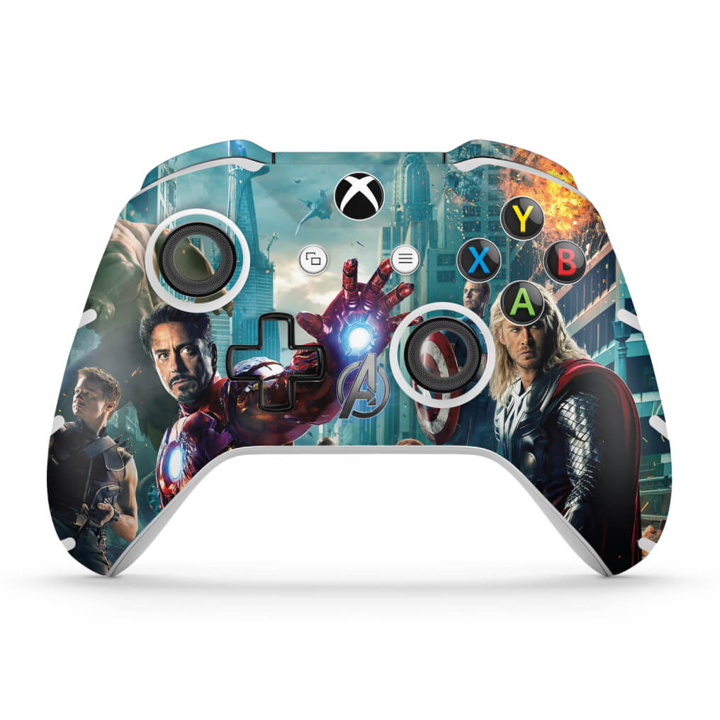 Skin Anti-Rage Xbox One Slim X Controle - The Avengers - Os Vingadores