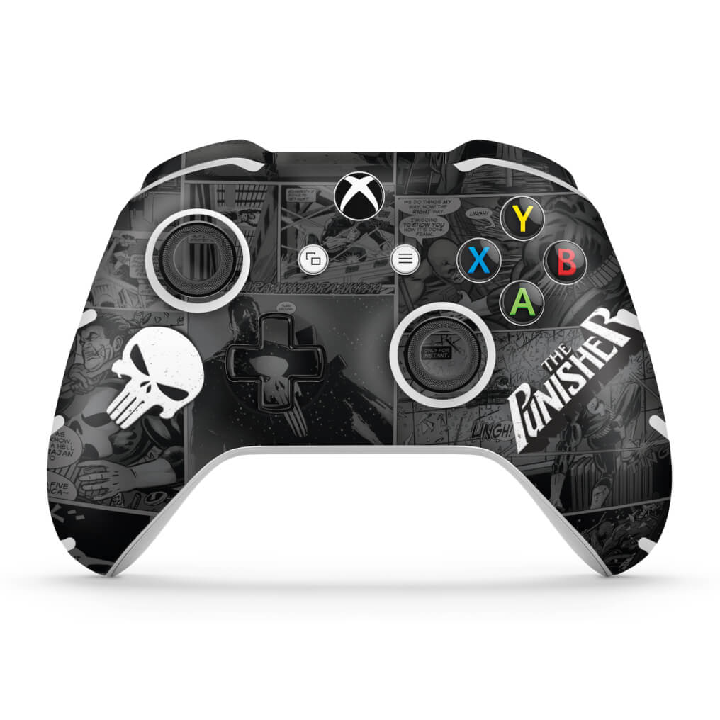 Skin Anti-Rage Xbox One Slim X Controle - The Punisher Justiceiro Comics