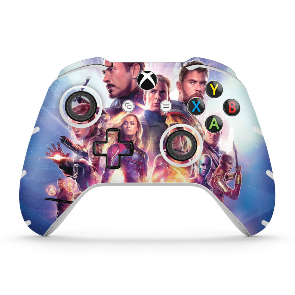 Skin Anti-Rage Xbox One Slim X Controle - Vingadores Ultimato Endgame