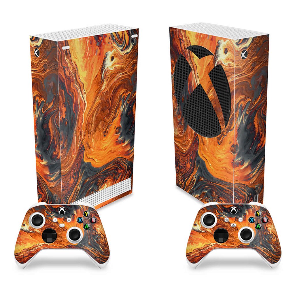 Skin Anti-Rage Xbox Series S Vertical - Abstrato #95