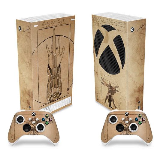 Skin Anti-Rage Xbox Series S Vertical - Assassin’S Creed Vitruviano