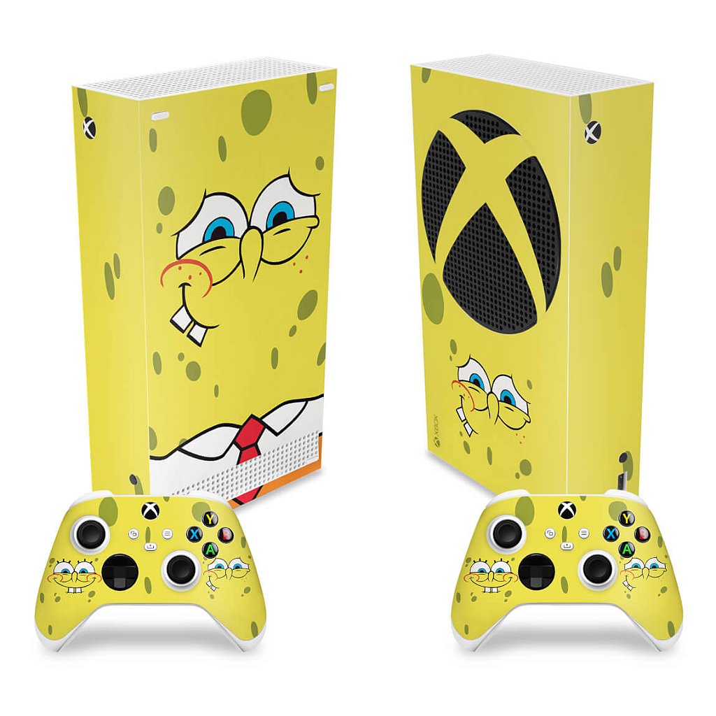 Skin Anti-Rage Xbox Series S Vertical - Bob Esponja