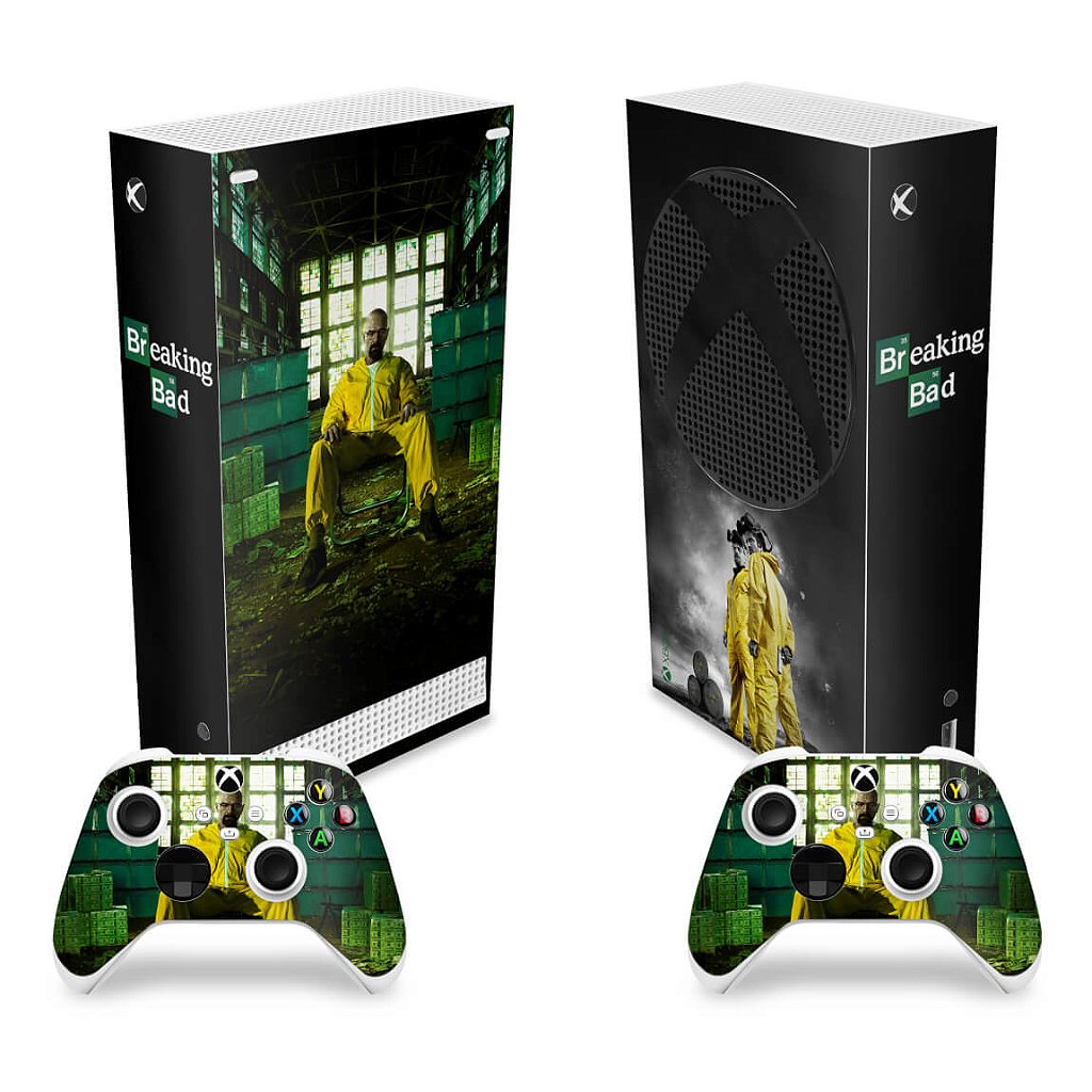Skin Anti-Rage Xbox Series S Vertical - Breaking Bad