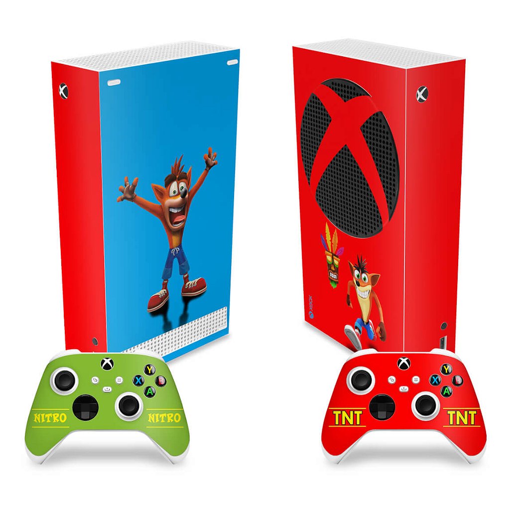 Skin Anti-Rage Xbox Series S Vertical - Crash Bandicoot