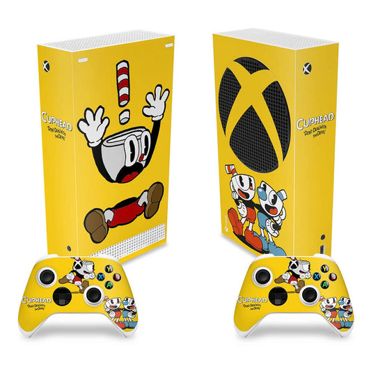 Skin Anti-Rage Xbox Series S Vertical - Cuphead