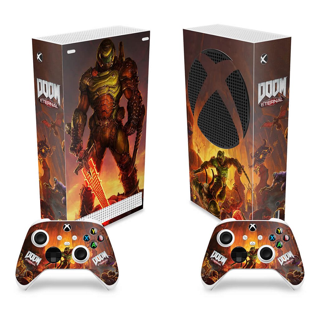 Skin Anti-Rage Xbox Series S Vertical - Doom Eternal