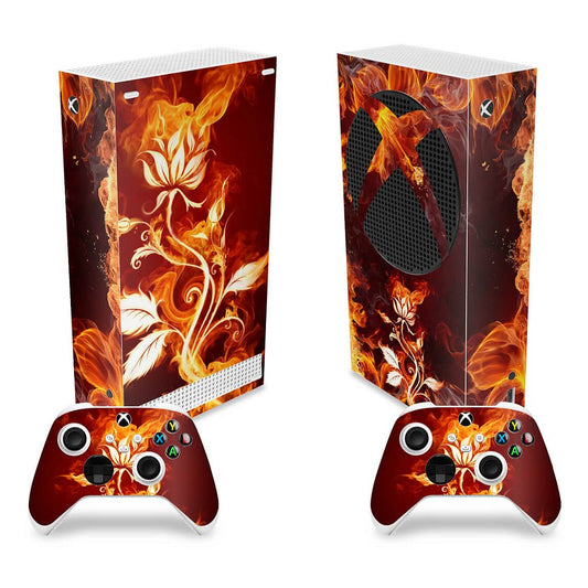 Skin Anti-Rage Xbox Series S Vertical - Fire Flower