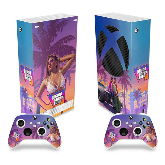 Skin Anti-Rage Xbox Series S Vertical - GTA 6 VI