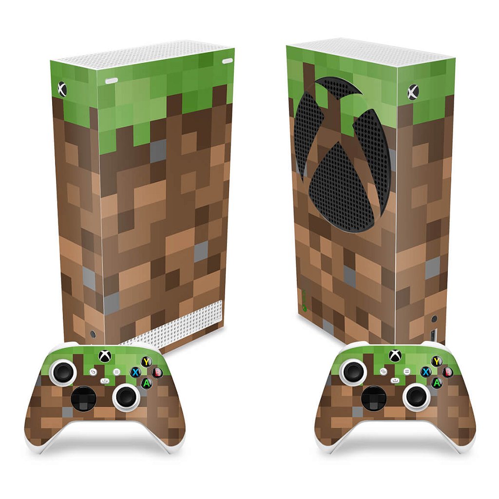 Skin Anti-Rage Xbox Series S Vertical - Minecraft