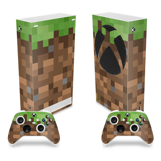 Skin Anti-Rage Xbox Series S Vertical - Minecraft