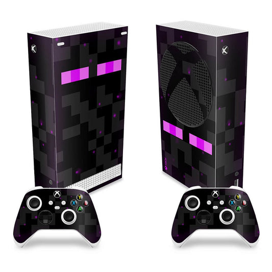 Skin Anti-Rage Xbox Series S Vertical - Minecraft Enderman