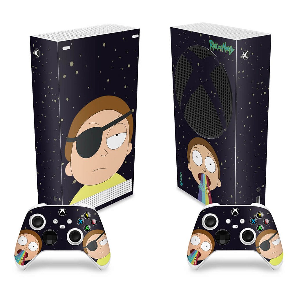Skin Anti-Rage Xbox Series S Vertical - Morty Rick And Morty
