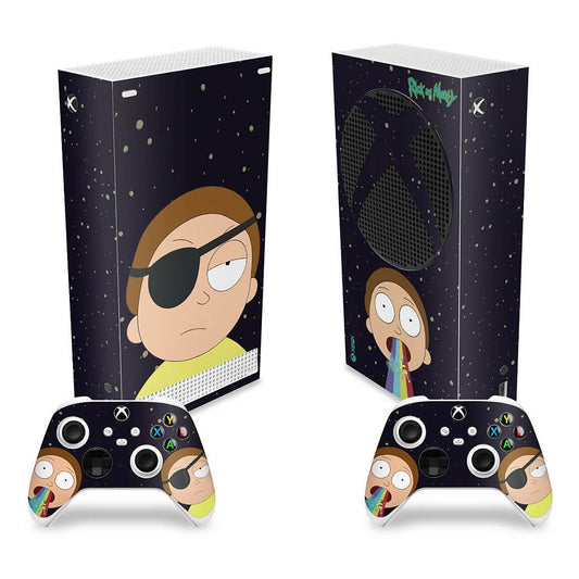 Skin Anti-Rage Xbox Series S Vertical - Morty Rick And Morty