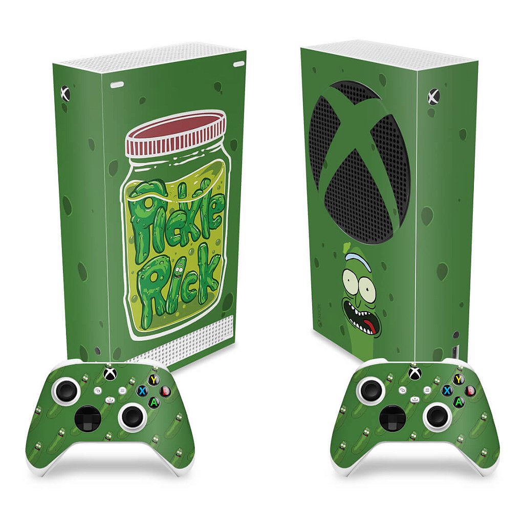 Skin Anti-Rage Xbox Series S Vertical - Pickle Rick And Morty