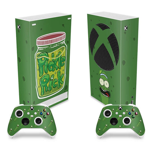 Skin Anti-Rage Xbox Series S Vertical - Pickle Rick And Morty