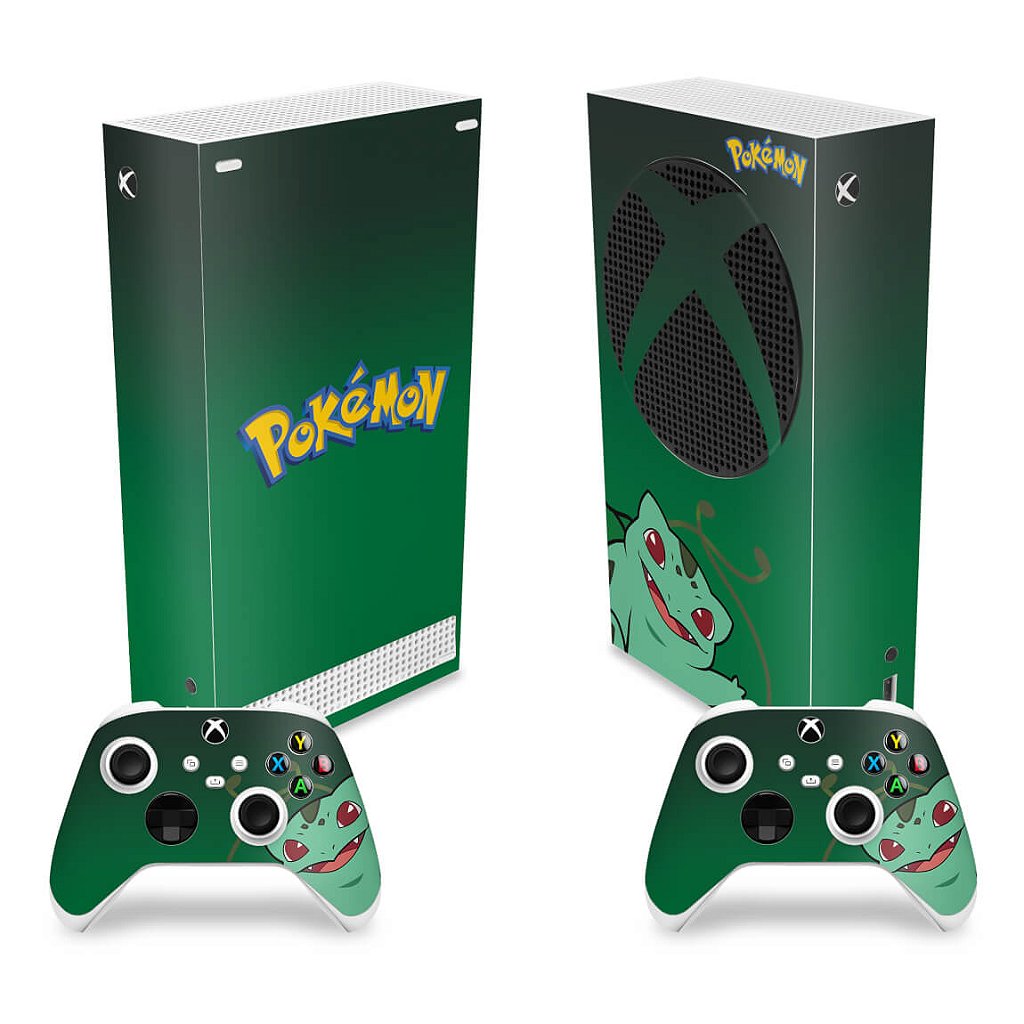 Skin Anti-Rage Xbox Series S Vertical - Pokemon Bulbasaur