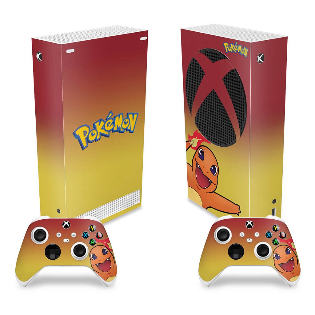 Skin Anti-Rage Xbox Series S Vertical - Pokemon Charmander