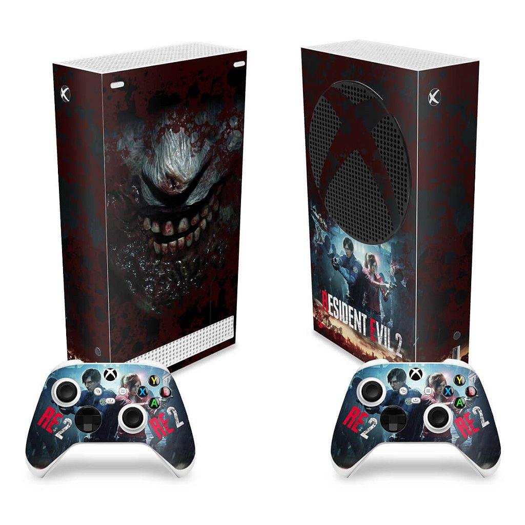 Skin Anti-Rage Xbox Series S Vertical - Resident Evil 2 Remake