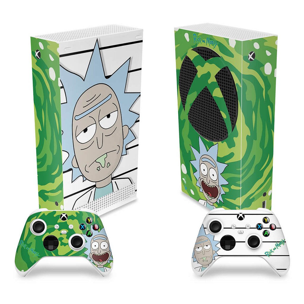 Skin Anti-Rage Xbox Series S Vertical - Rick And Morty