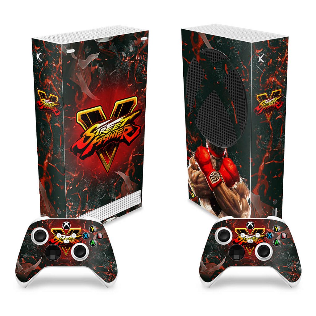 Skin Anti-Rage Xbox Series S Vertical - Street Fighter V