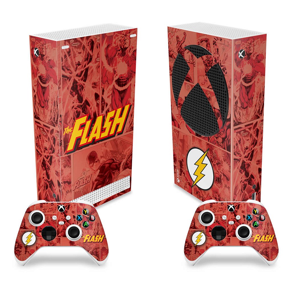 Skin Anti-Rage Xbox Series S Vertical - The Flash Comics