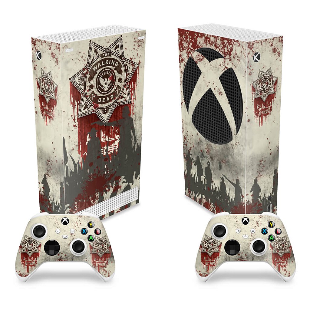 Skin Anti-Rage Xbox Series S Vertical - The Walking dead