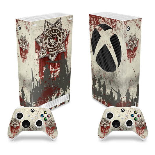 Skin Anti-Rage Xbox Series S Vertical - The Walking dead