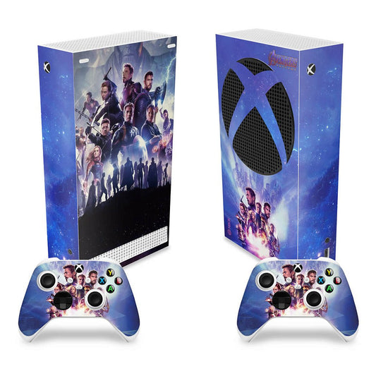 Skin Anti-Rage Xbox Series S Vertical - Vingadores Ultimato Endgame