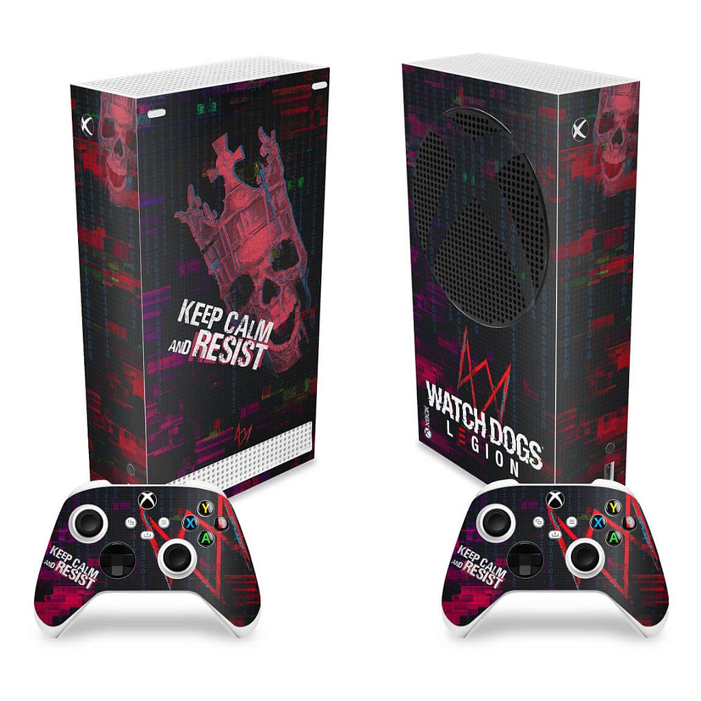 Skin Anti-Rage Xbox Series S Vertical - Watch Dogs Legion