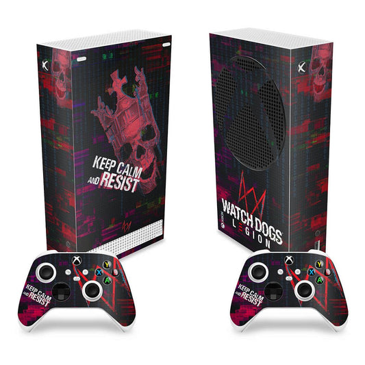 Skin Anti-Rage Xbox Series S Vertical - Watch Dogs Legion