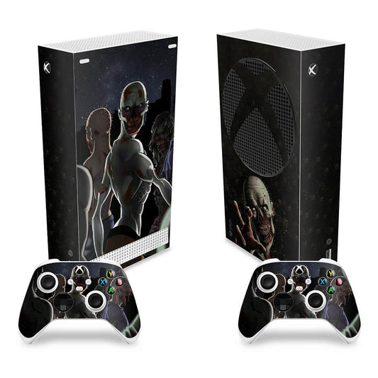 Skin Anti-Rage Xbox Series S Vertical - Zombie Zumbi The Walking