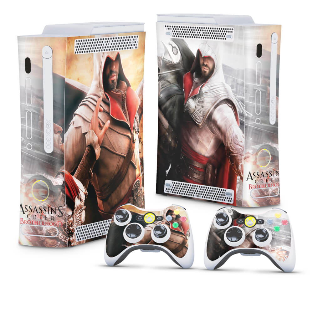 Skin Anti-Rage Xbox 360 Fat - Assassins Creed Brotherwood #B