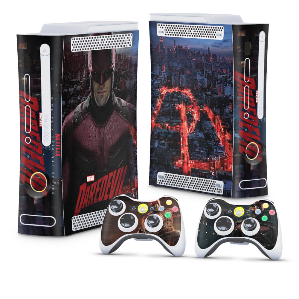 Skin Anti-Rage Xbox 360 Fat - Daredevil Demolidor