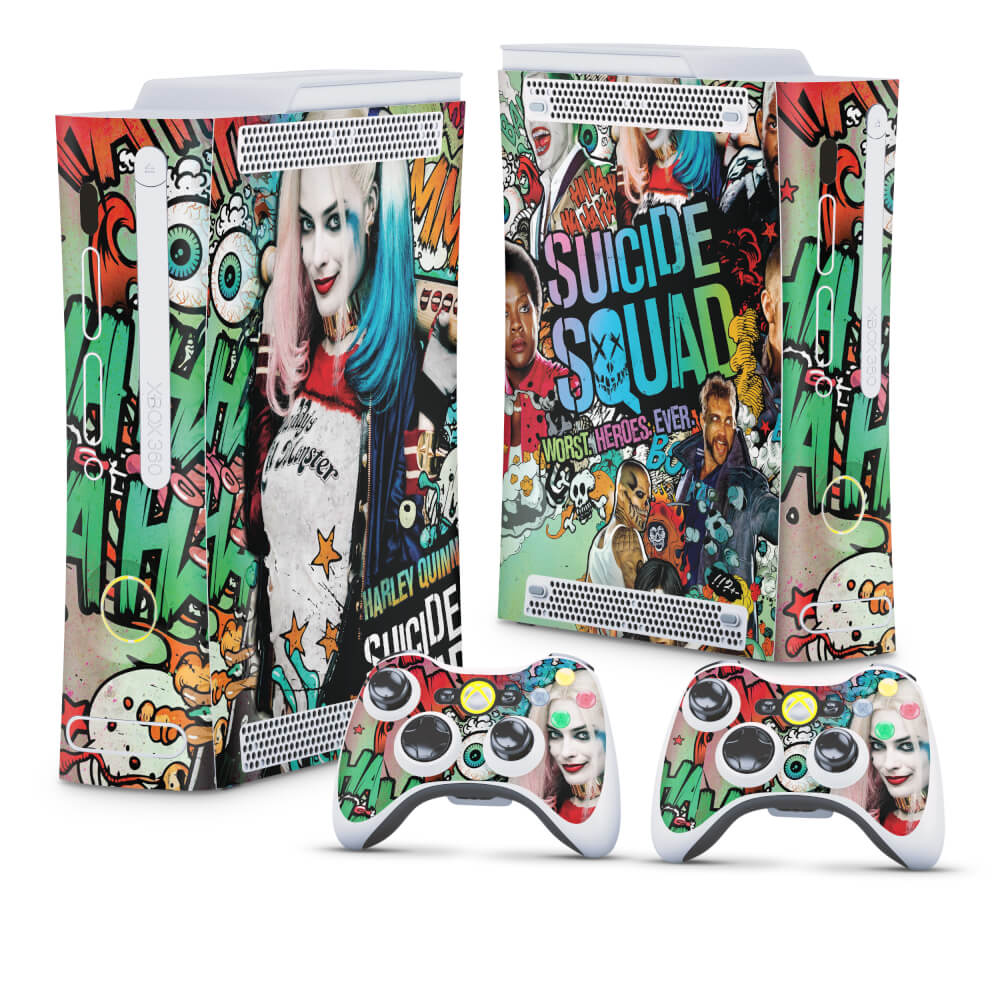 Skin Anti-Rage Xbox 360 Fat - Esquadrão Suicida #A