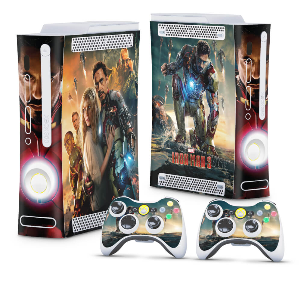 Skin Anti-Rage Xbox 360 Fat - Iron Man - Homem de Ferro #A