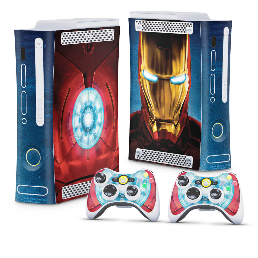 Skin Anti-Rage Xbox 360 Fat - Iron Man - Homem de Ferro #B