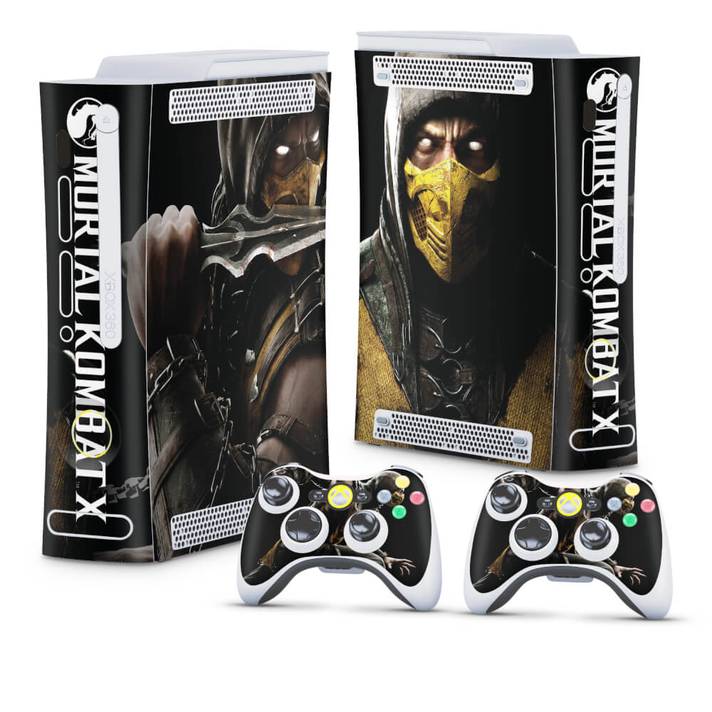 Skin Anti-Rage Xbox 360 Fat - Mortal Kombat X Scorpion