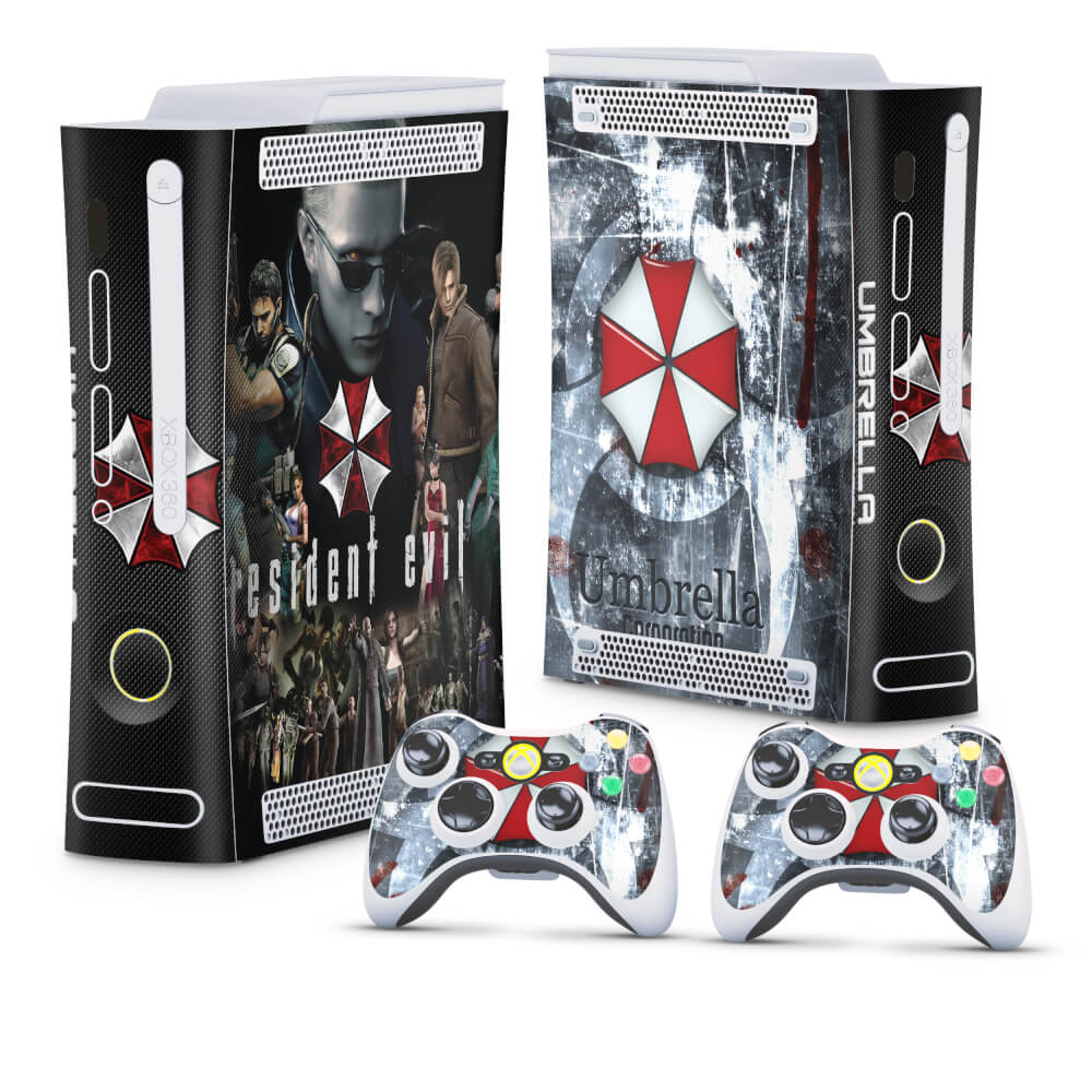 Skin Anti-Rage Xbox 360 Fat - Resident Evil - Umbrella