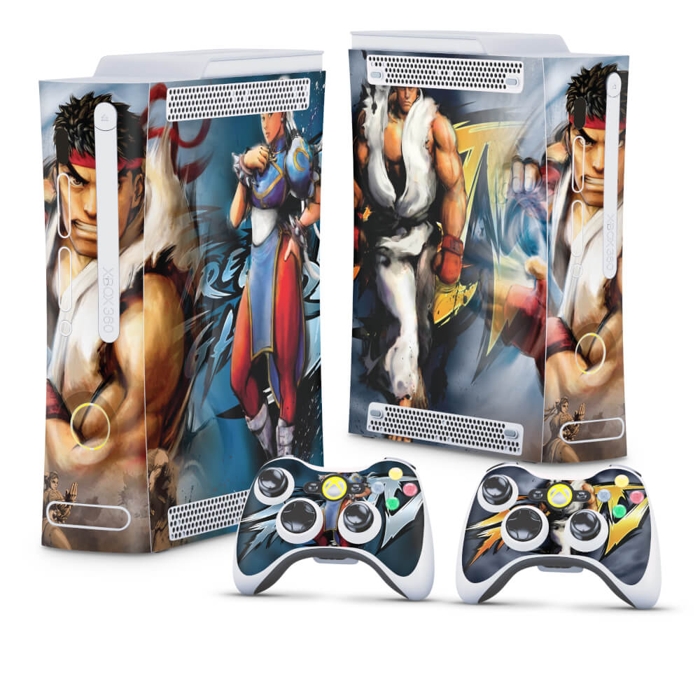 Skin Anti-Rage Xbox 360 Fat - Street Fighter 4 #B