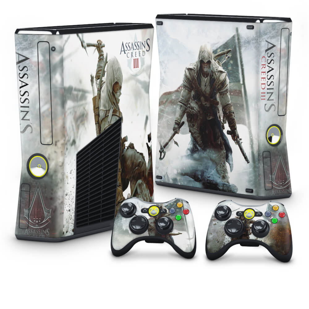 Skin Anti-Rage Xbox 360 Slim - Assassins Creed 3