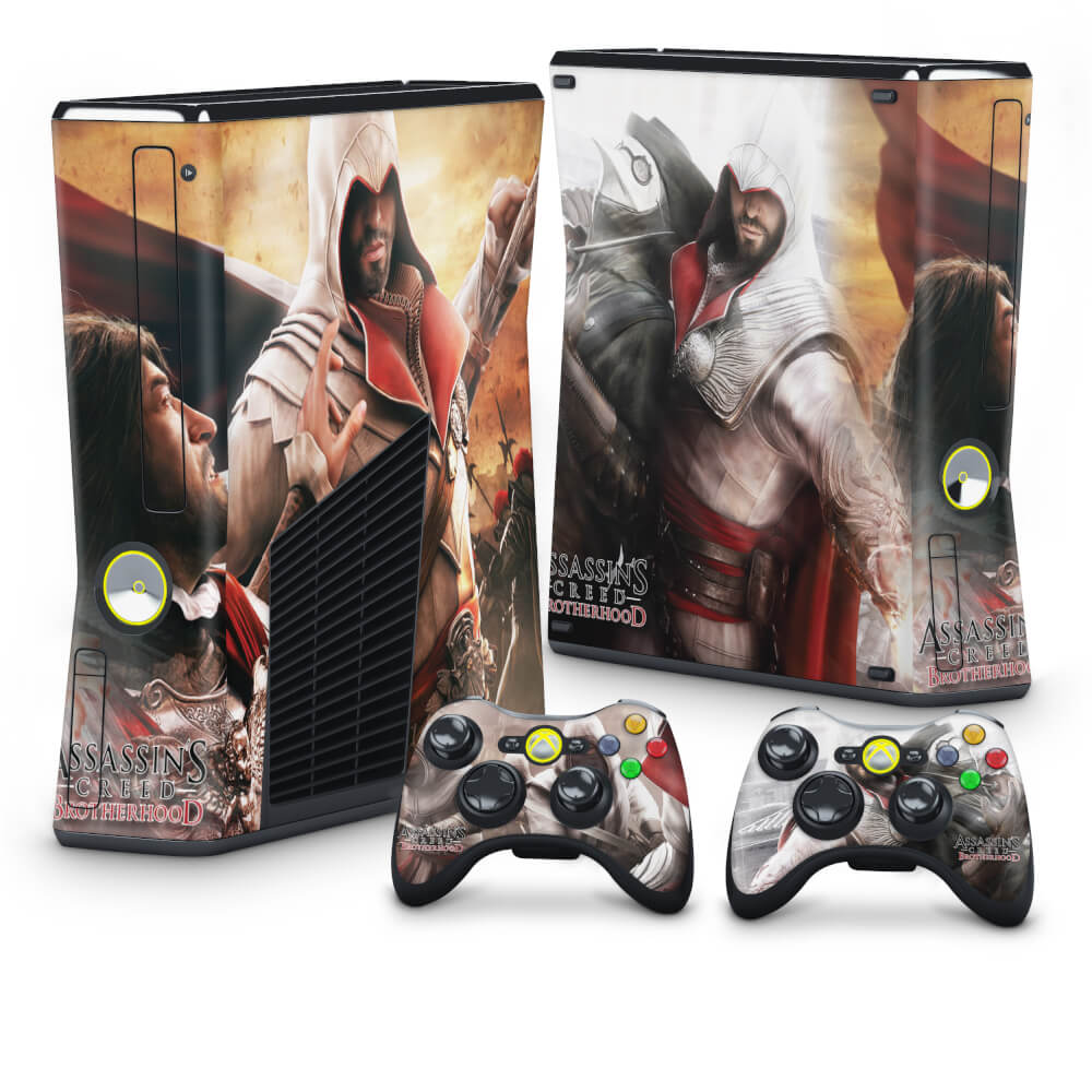 Skin Anti-Rage Xbox 360 Slim - Assassins Creed Brotherwood #B