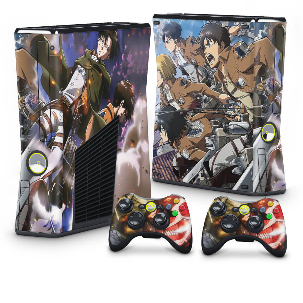Skin Anti-Rage Xbox 360 Slim - Attack on Titan #A