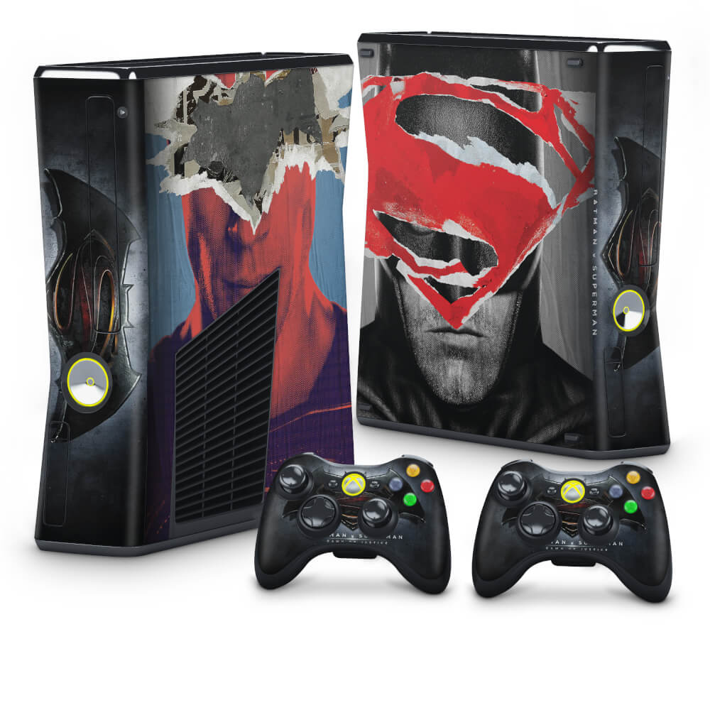 Skin Anti-Rage Xbox 360 Slim - Batman vs Superman
