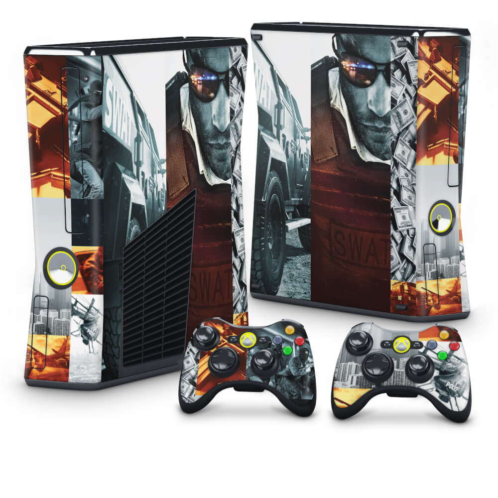 Skin Anti-Rage Xbox 360 Slim - Battlefield Hardline