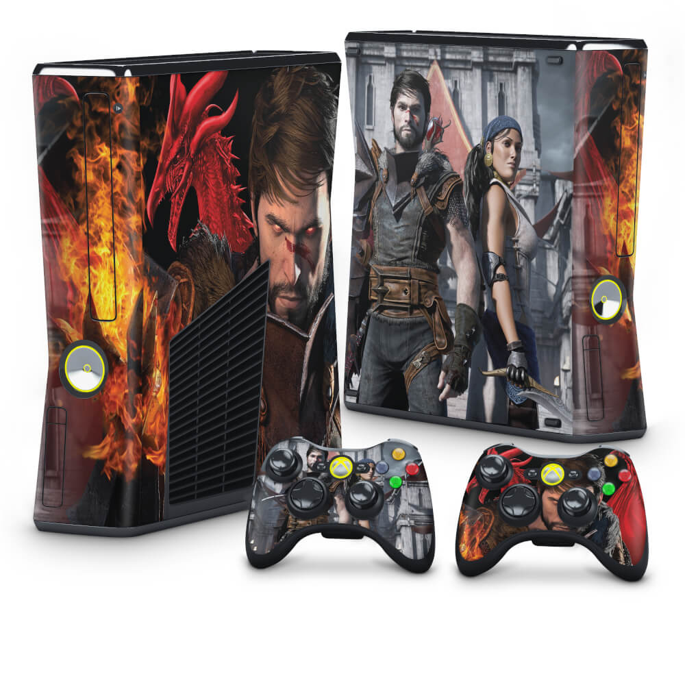 Skin Anti-Rage Xbox 360 Slim - Dragon Age 2
