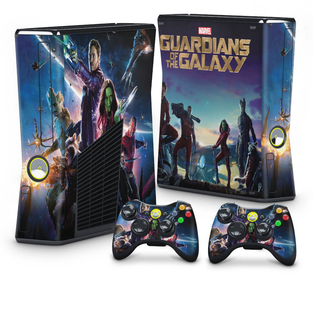 Skin Anti-Rage Xbox 360 Slim - Guardiões da Galaxia